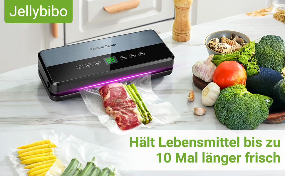 Вакууматор для продуктів 6-в-1 з насосом, різаком та контейнером для пакетів - Vakuumiergerät