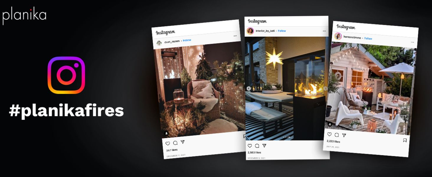 Газовий обігрівач Planika Faro – 8kW, чорний, для тераси та саду, з кришкою, 36 x 36 x 150 см (Газовий балон не входить у комплект)