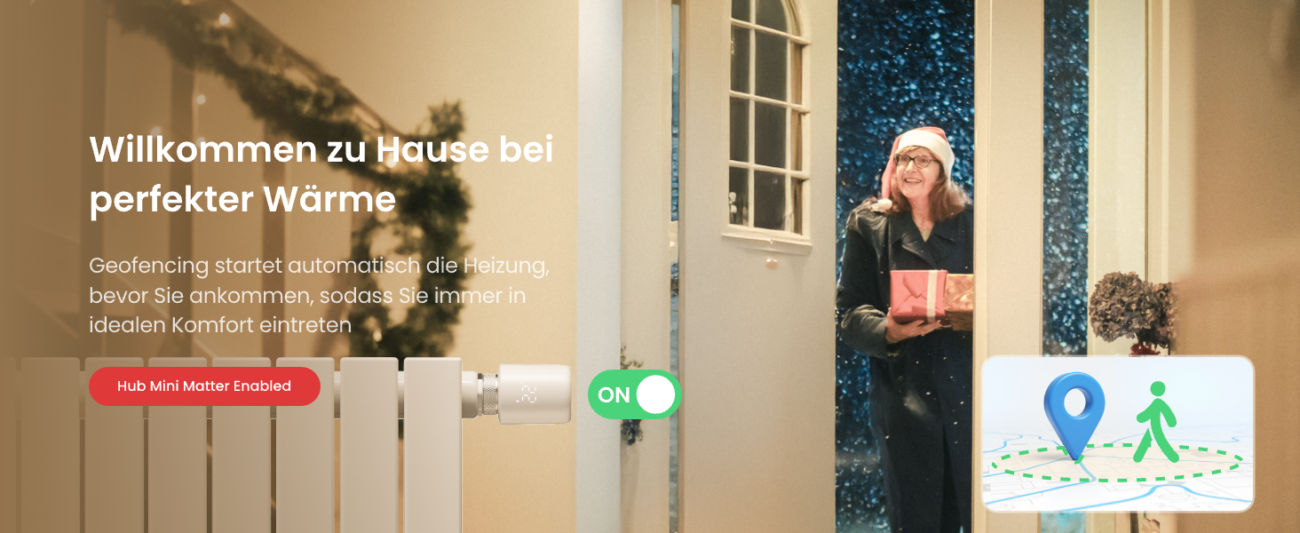 SwitchBot Розумний термостат на радіатор Bluetooth з керуванням через додаток, таймером, енергозбереженням, сумісний з Alexa, Apple Home та Home Assistant (потрібен Hub) - Комплект