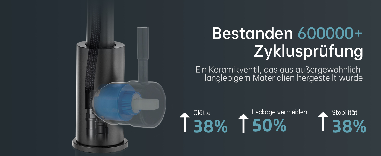 Змішувач для ванної кімнати Fransiton Bad Hoch, водозберігаючий, чорний матовий