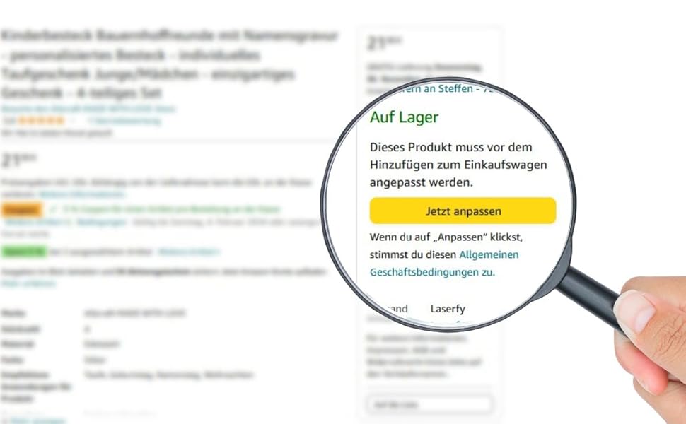 Персоналізований дитячий набір посуду Kinderbesteck Bauernhoffreunde з гравіюванням імені - 4 шт.
