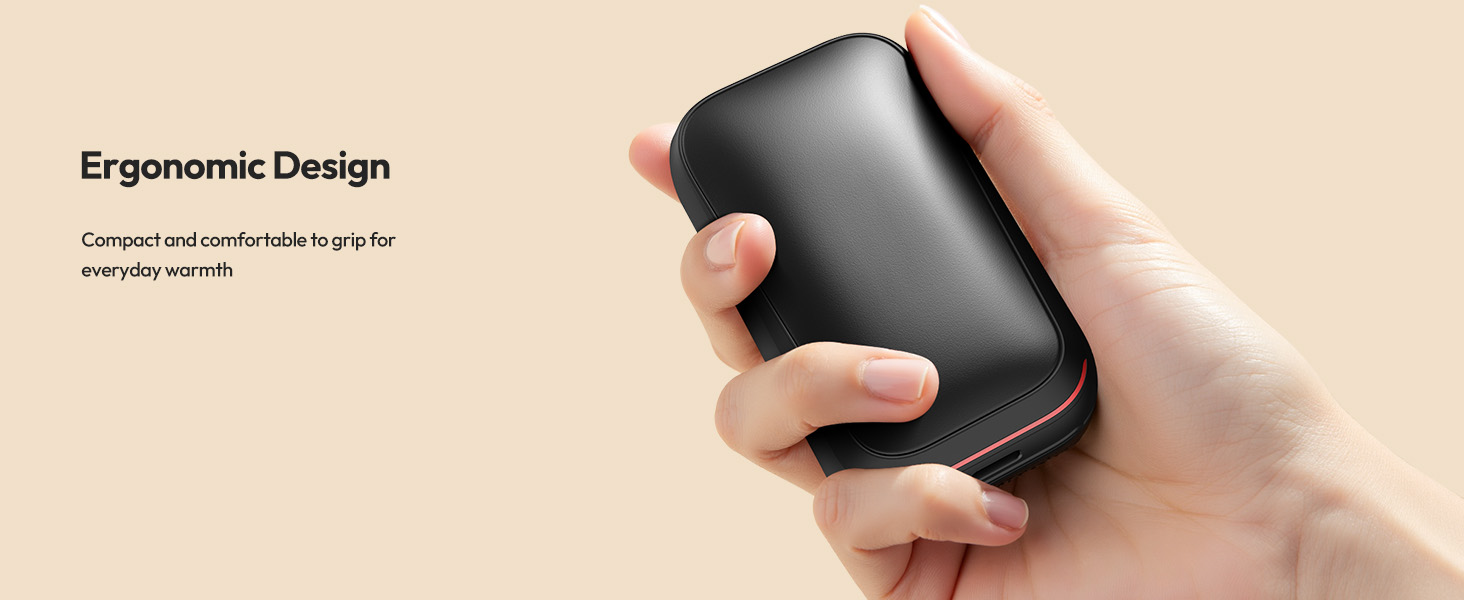 Електричні грілки для рук Gaiatop 2 шт. з магнітом, 4000mAh, USB, багаторазові, швидкий нагрів за 3 секунди, 3 режими, компактні, ідеальні для подарунків чоловікам та жінкам, чорні