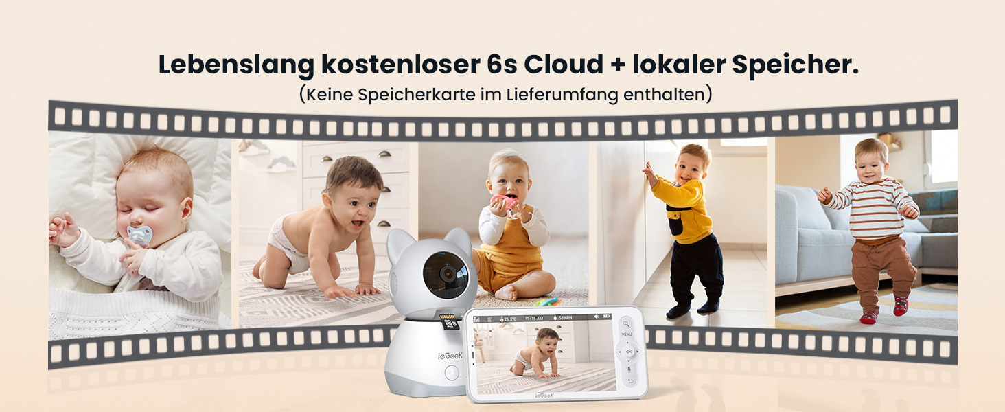 Відеоняня ieGeek 2K з камерою та нічним баченням, 5