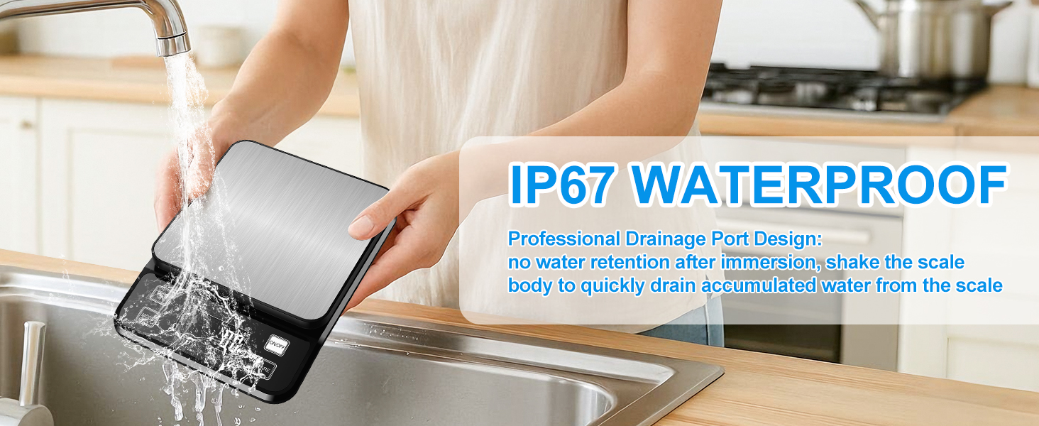 Кухонні ваги Diyife 10 кг, 0,1 г, з нержавіючої сталі, LCD-дисплеєм, функцією тарування та підрахунку, чорні