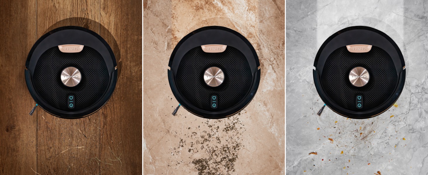 Робот-пилосос та робот-мийник Cecotec Conga M100 X-Treme з AI та керуванням через додаток. Потужність всмоктування 20000Pa, штучний інтелект, силіконова щітка Anti-Tangle, обертові мопи, автономність до 220м²