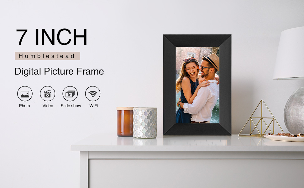 Цифровий фоторамка 15.6 дюймів 32GB WiFi, IPS Touchscreen, Автоматичне обертання, для дому та подарунків