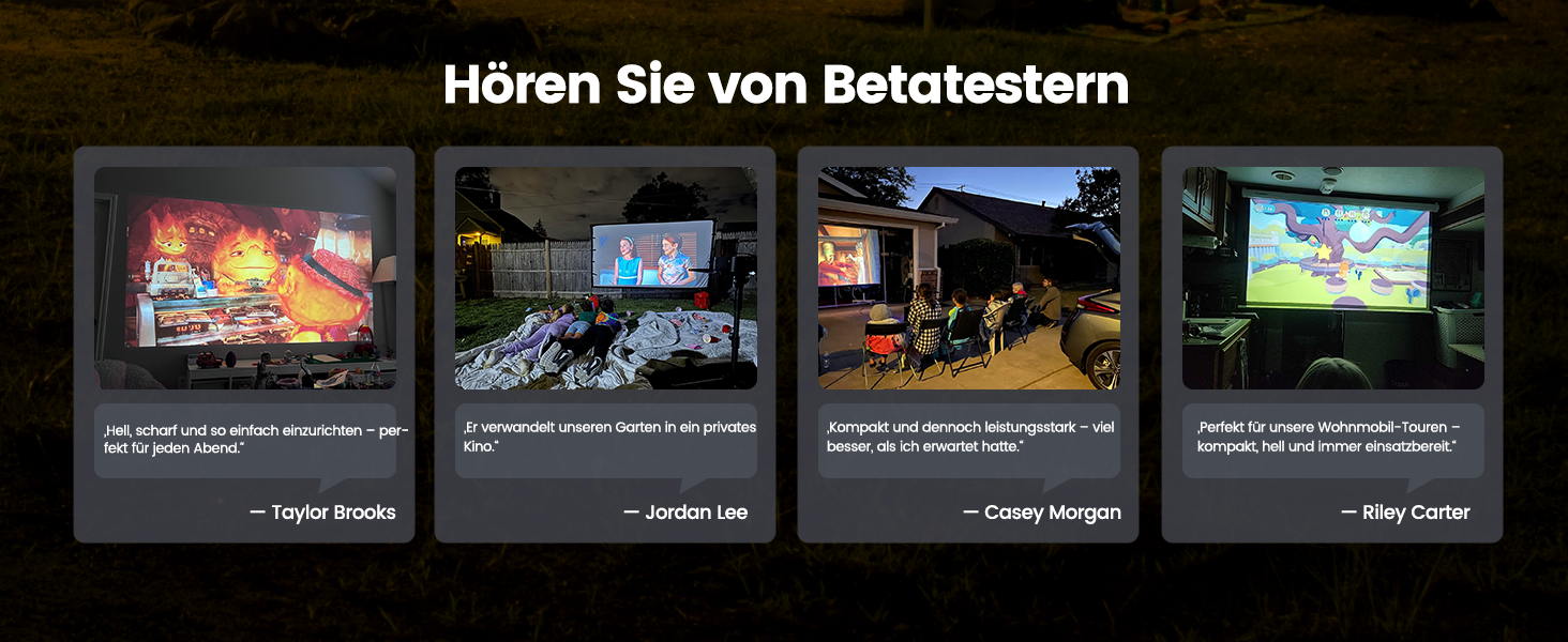 4K проєктор Smart Beamer з Netflix, Dolby Audio, 1000 ANSI люмен. Підтримка автофокусу, корекції трапеції 6D, WiFi 6/Bluetooth. Підходить для Android/iPhone, для дому та на вулицю. Чорний.