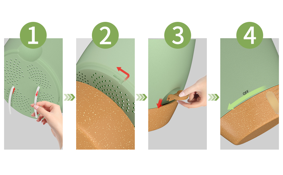 Набір горщиків для квітів ZMTECH 2 шт. 25/30 см з підставкою, самополив, пластик, для дому та саду