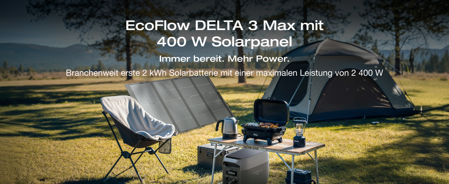 Портативна електростанція EcoFlow DELTA 3 Max, 2048 Вт·год, 2400 Вт (X-Boost), резервне живлення