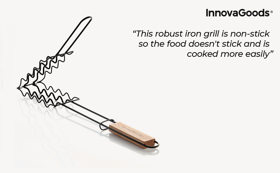 Набір для гриля InnovaGoods 12 предметів: шампури, щипці, лопатка, з нержавіючої сталі, з термостійкими ручками, у валізі, для гриля та барбекю