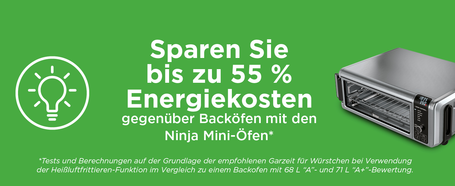 Ninja Foodi Міні-піч 8-в-1 SP101EU: Air Fry, Гриль, Випічка, та інші функції | Срібно-чорний колір
