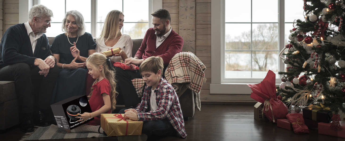 Проєктор зоряного неба Sternenhimmel: Галактика, планетарій, нічник для дітей та дорослих - чорний