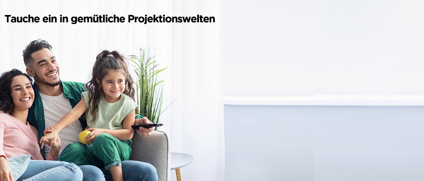 Смарт проєктор Yoton Y4 Mini Beamer: 1080P, WiFi, Bluetooth, Android TV, корекція трапецеїдальних спотворень, для домашнього кінотеатру, сумісний з Phone/PC/Mac/Switch, білий