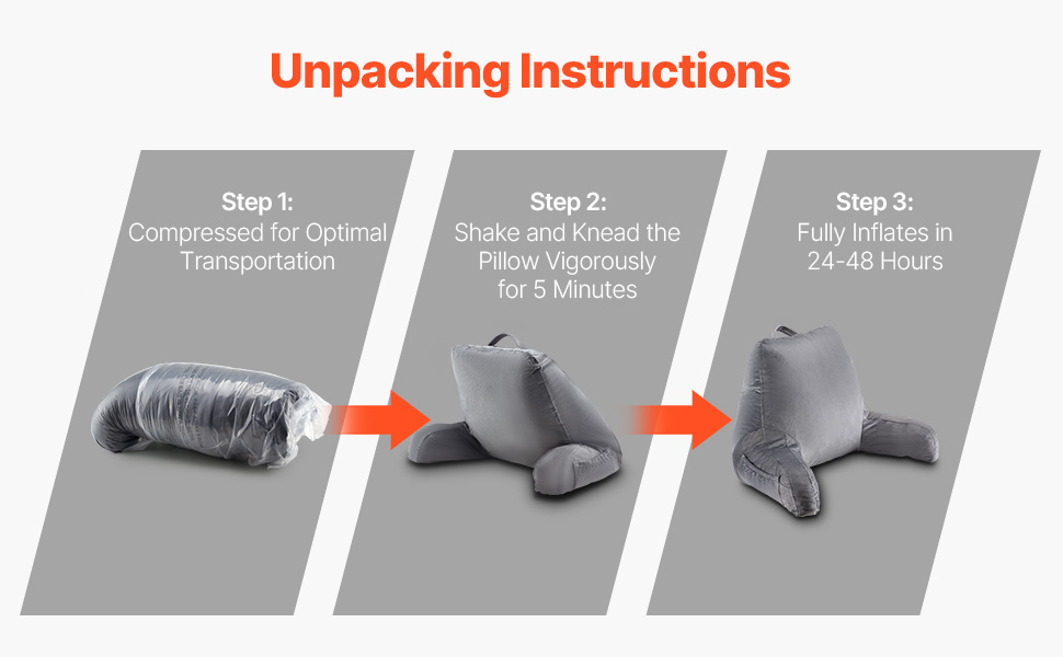 Крісло-мішок VEVOR з memory foam, з кишенями та чохлом з велюру, сіре - для читання, перегляду телевізора та ігор