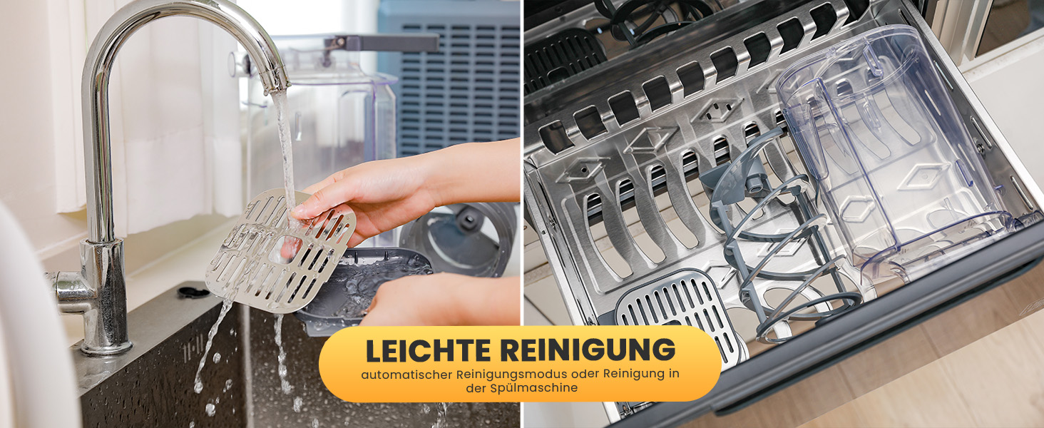 Машина для смузі та коктейлів 2л з самоочищенням, без льоду, 5 програм, для дому (2025)