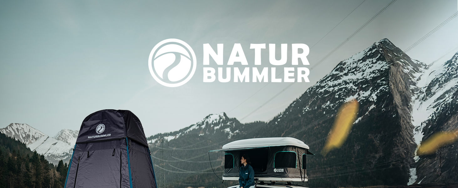 Намет для душу NATURBUMMLER Pop-Up з захистом приватності, водонепроникний, з 5 кишенями та підлогою (1,9 м) – мобільний туалетний намет, переодягальня, захист від погляду для кемпінгу, пляжу, відпочинку на природі