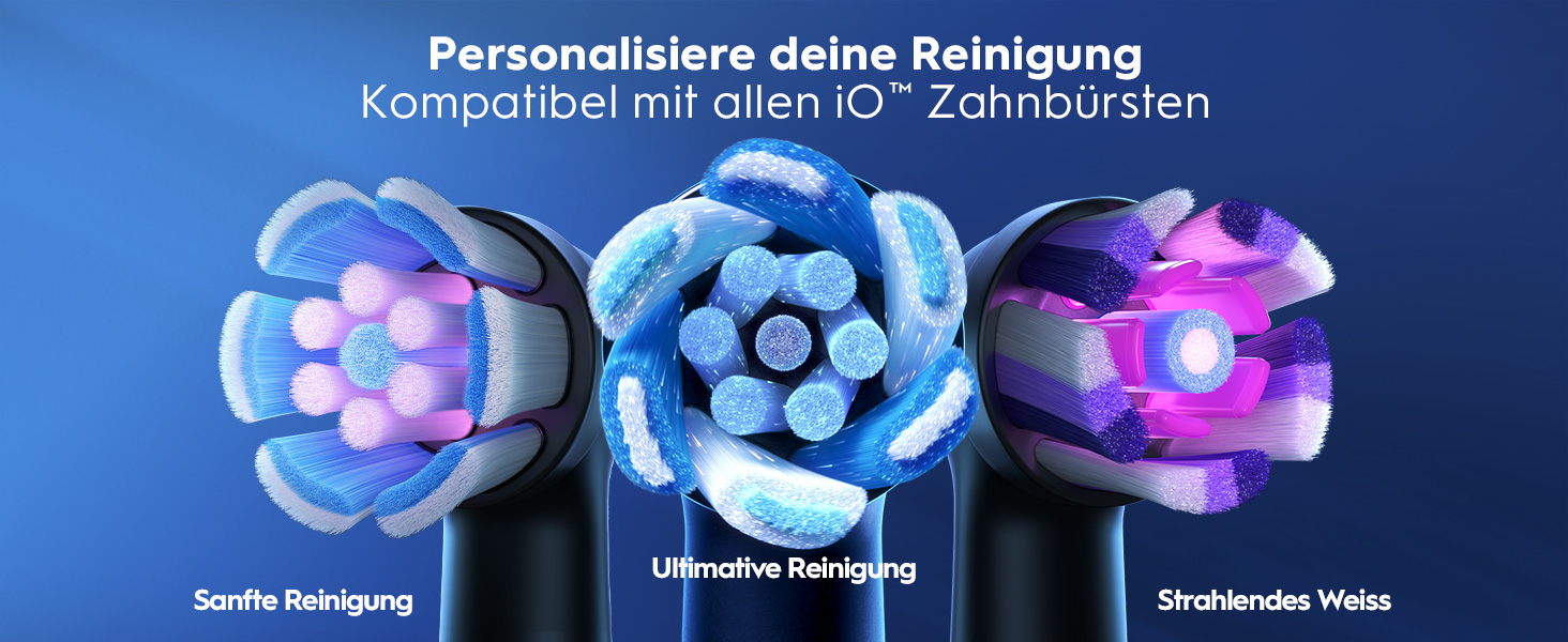 Електрична зубна щітка Oral-B iO Series 3, набір: 2 щітки (матовий чорний та рожевий), 4 смінні насадки та чорний дорожній чохол