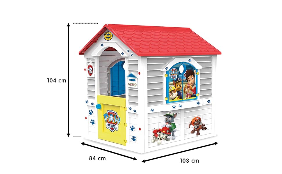 Дитячий будиночок Chicos Peppa Wutz (Paw Patrol) для вулиці, міцний пластик, 2+ роки
