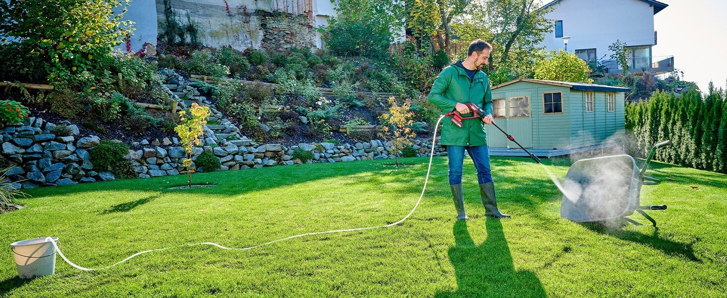 Einhell HYPRESSO 18/24-1 Акумуляторний мийний пістолет високого тиску Power X-Change (18 В, 24 бар, 240 л/год, без акумулятора та зарядного пристрою)