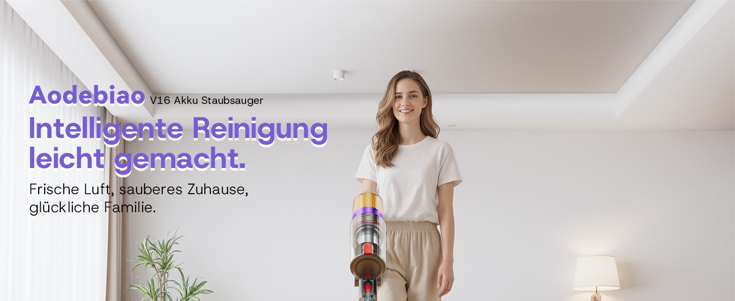 Акумуляторний пилосос V16 600W 55Kpa 80хв з LED-дисплеєм для килимів, шерсті тварин та твердих підлог