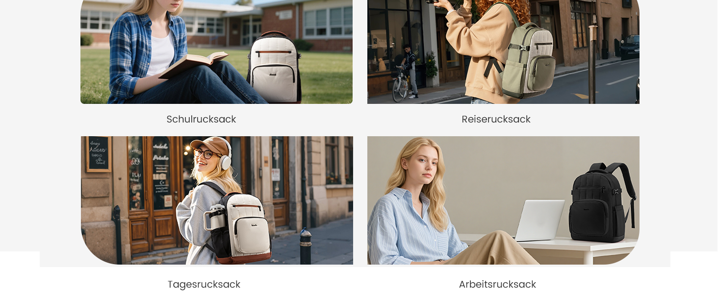 LOVEVOOK Рюкзак для жінок, чорний, 15.6 дюймів, водовідштовхуючий, з відділенням для ноутбука, для школи, університету, роботи