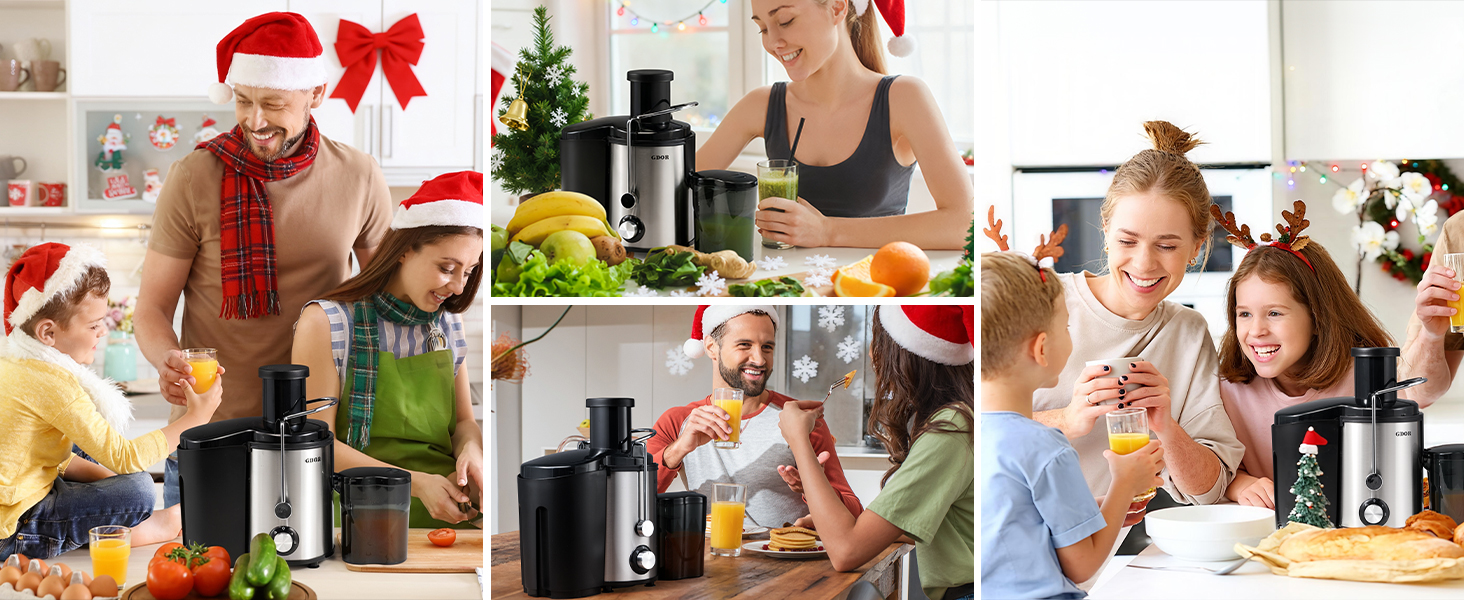 Шокер-віджимач GDOR 800W з нержавіючої сталі, 76 мм, 3 швидкості, для фруктів та овочів, швидке віджимання, легкий у чищенні, BPA-free