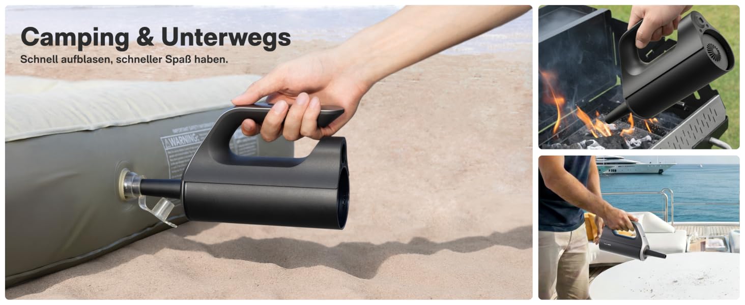 HOTO BlowVac™ портативний акумуляторний пилосос 23000Pa: для авто, дому, килимів, від шерсті тварин з функцією видування