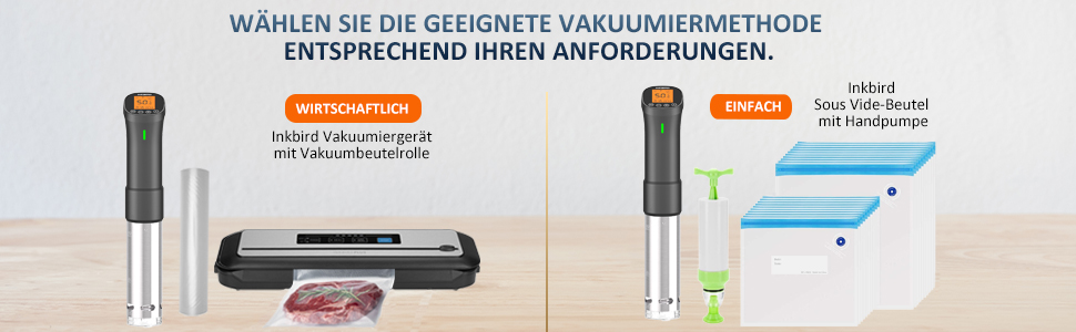Inkbird Sous Vide Stick 1000 Вт, ISV-200W - су-від прилад з керуванням через додаток, 360° циркуляція, 0°C-90°C