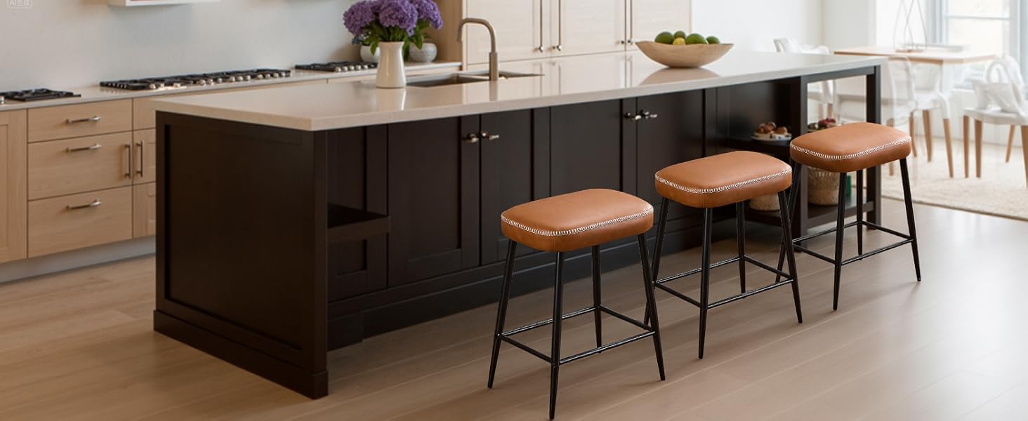 Набір з 2 барних стільців з мікрофібри, ретро стиль, з підніжкою, 62.5 см, без спинки, сірий (чорна шкіра)