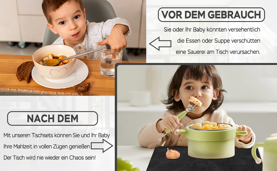 Підставки під гаряче та серветки під тарілку з екошкіри, 6 шт. | Стійкі до гарячого, неслизькі, для кухні та обіднього столу | Зелено-сірий набір