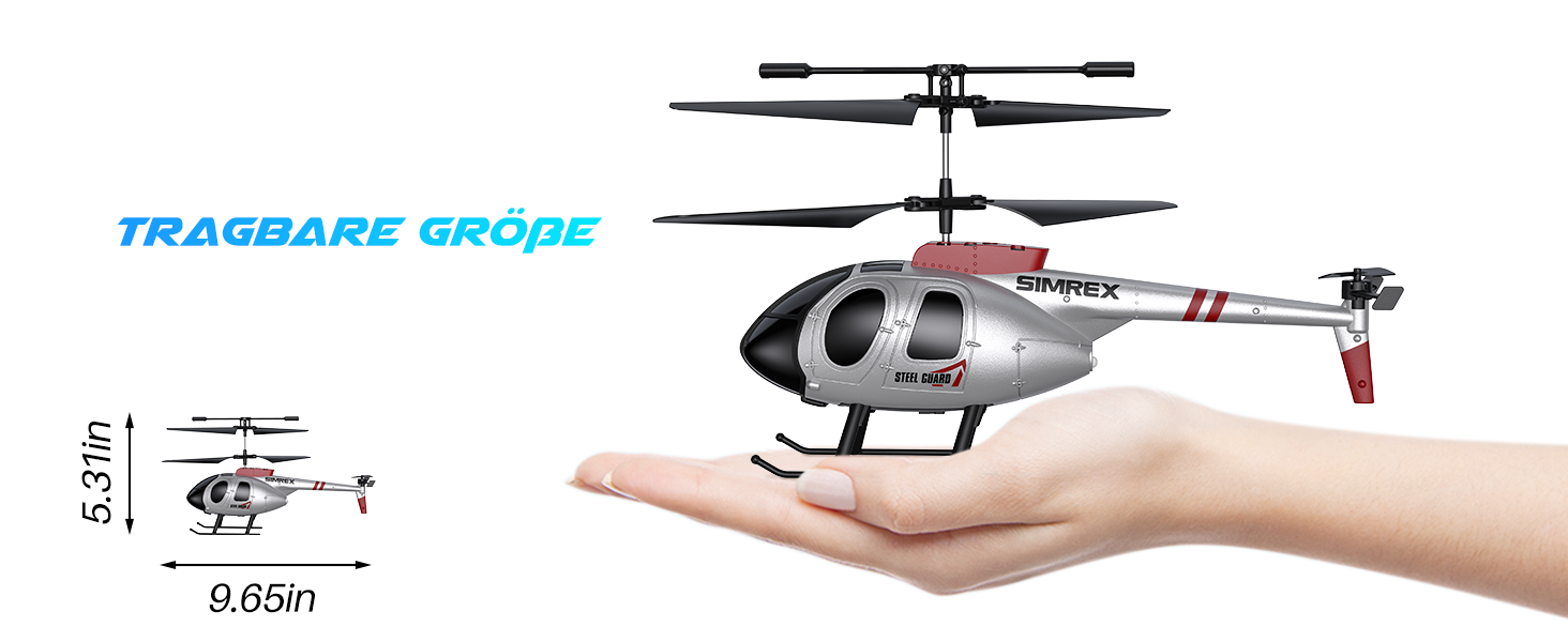 Радіокерований гелікоптер SIMREX 2.4 GHz, 2 швидкості, 20 хв польоту, для хлопчиків та дівчаток