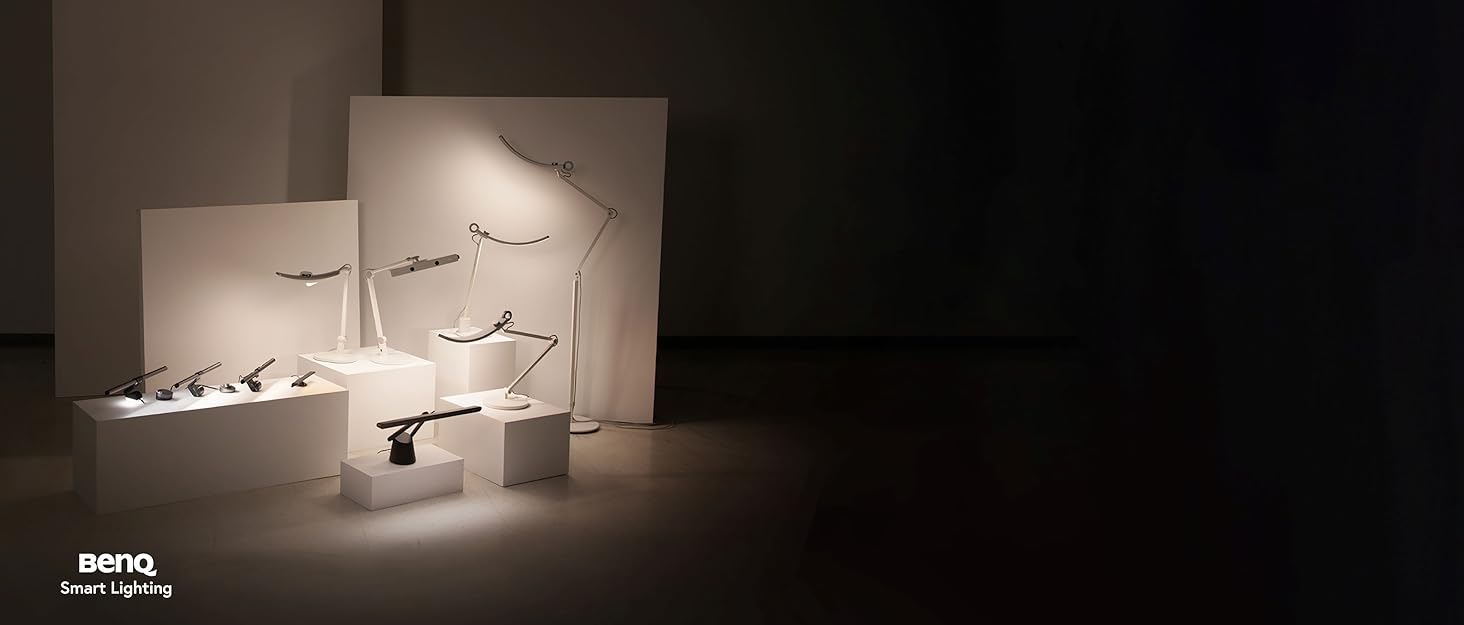 BenQ ScreenBar - LED лампа для монітора з регулюванням кольору та автоматичним затемненням, захист очей, USB зарядка, офісна лампа