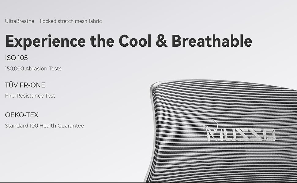 Крісло офісне MUSSO H80 Pro з ергономічною спинкою, сітчасте, з підтримкою попереку, регульовані підлокітники, підставка для ніг, темно-сіре