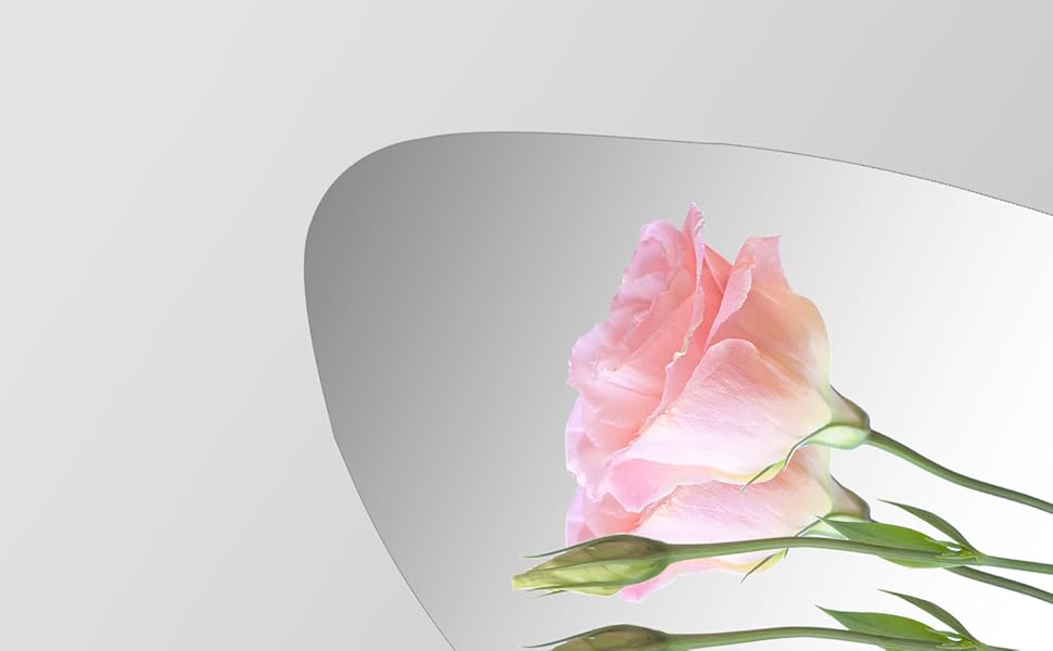 Дзеркало для ванної кімнати Boromal - Чорне, 45x70 см, Вертикальне/Горизонтальне, для ванної, вітальні, туалету