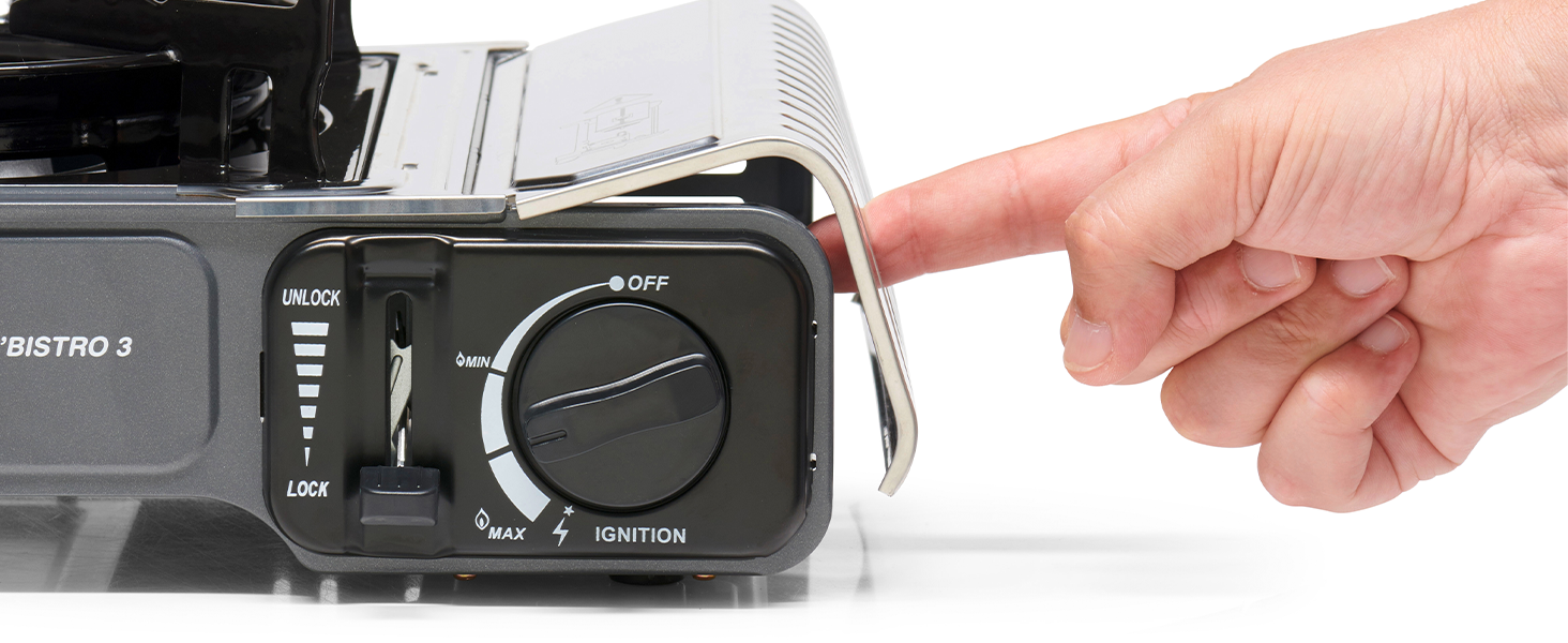 Газовий намет Camp Bistro 3 від Campingaz - компактний одноконфорочний намет для кемпінгу з валізами, 2200 Вт