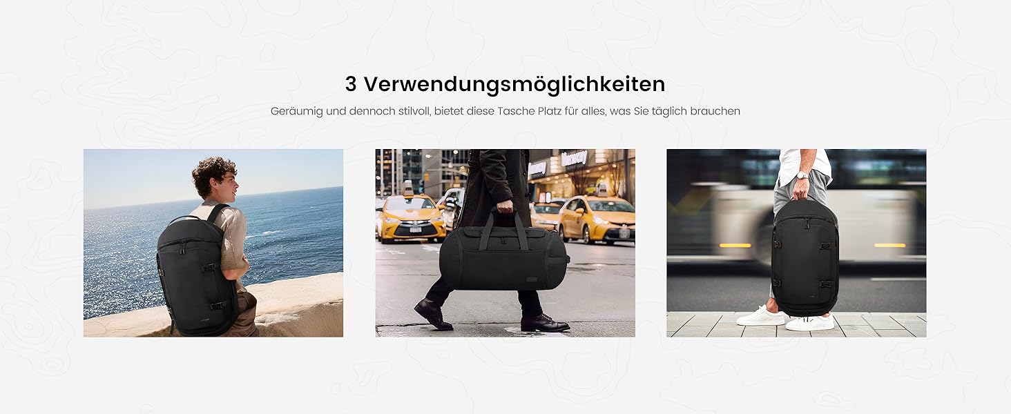 Спортивна сумка LOVEVOOK для чоловіків з відділенням для взуття, 65L, 52x45x28 см, Duffel Bag, для подорожей, Gym Bag, ручна поклажа, чорна