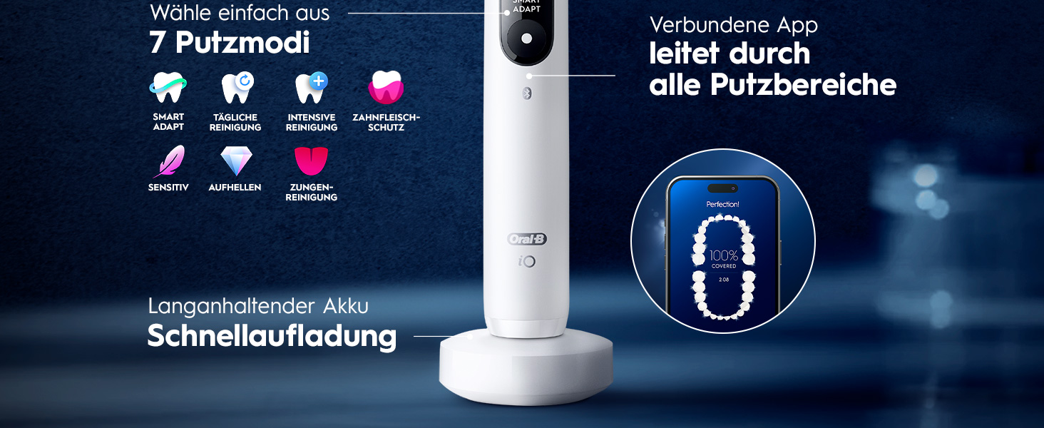 Електрична зубна щітка Oral-B iO Series 9, чорна (White Alabaster), 1 шт.