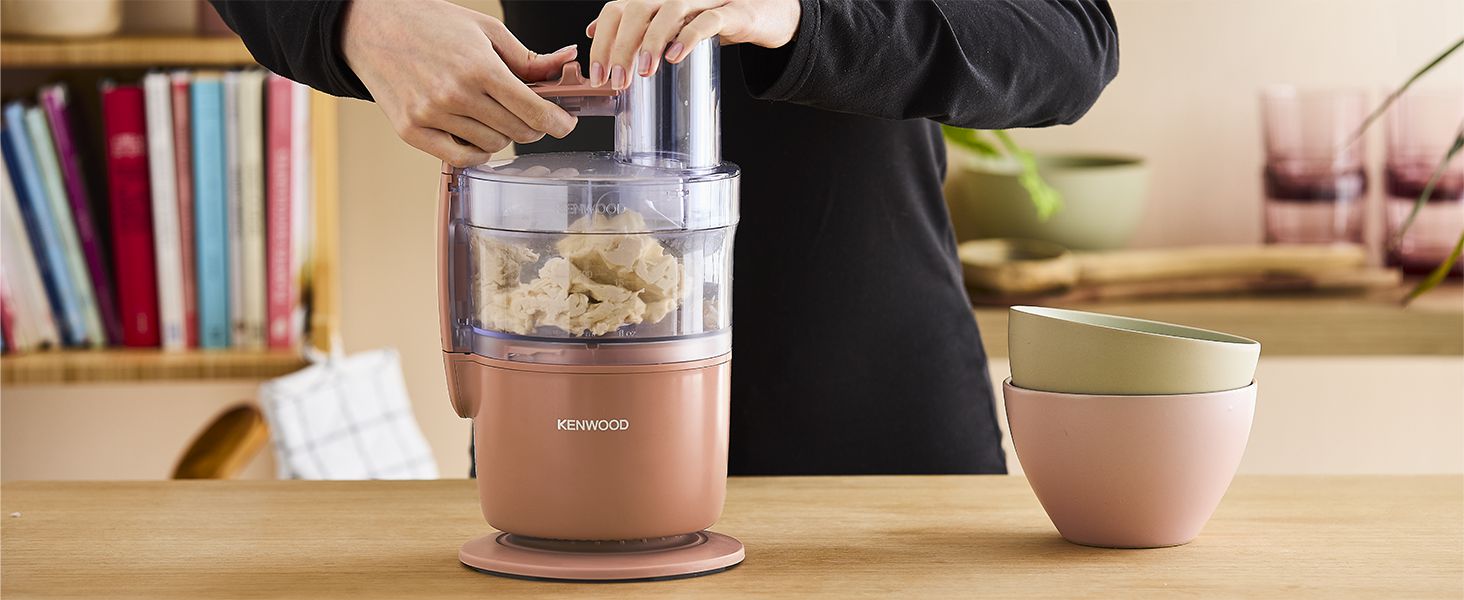 Кухонний комбайн Kenwood MultiPro Go FDP22.130GY: компактний, 650 Вт, 1.3 л, для нарізки, натирання, пюрування та замішування тіста, блакитний (Express Serve)