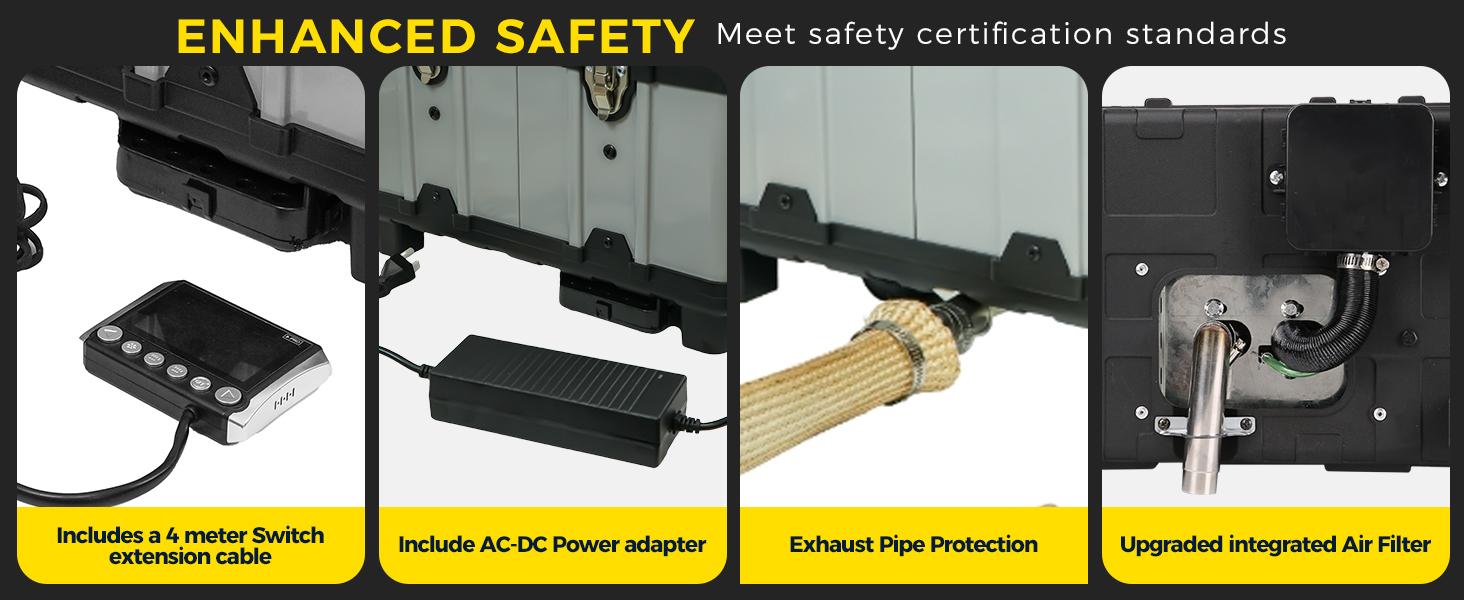 Дизельний опалювач 8kW з Bluetooth, автоматичний старт/стоп, для вантажівок та фургонів (Tb10pro)