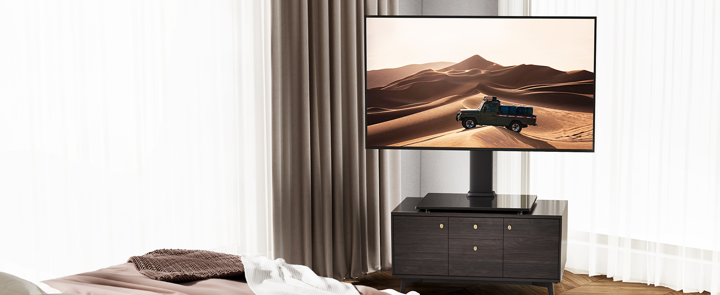 Підставка для телевізора FITUEYES, поворотна, для 19-42'' LCD/LED/OLED/Plasma, плоских і вигнутих, до 45 кг, регулювання висоти, VESA 200x200