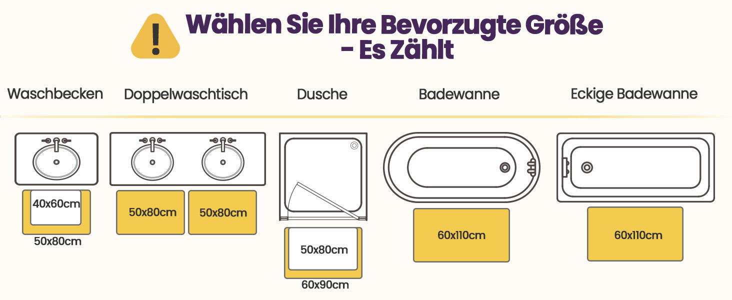 Килимок для ванної кімнати DEXI 60 x 110 см, антиковзаючий, з мікрофібри, білий