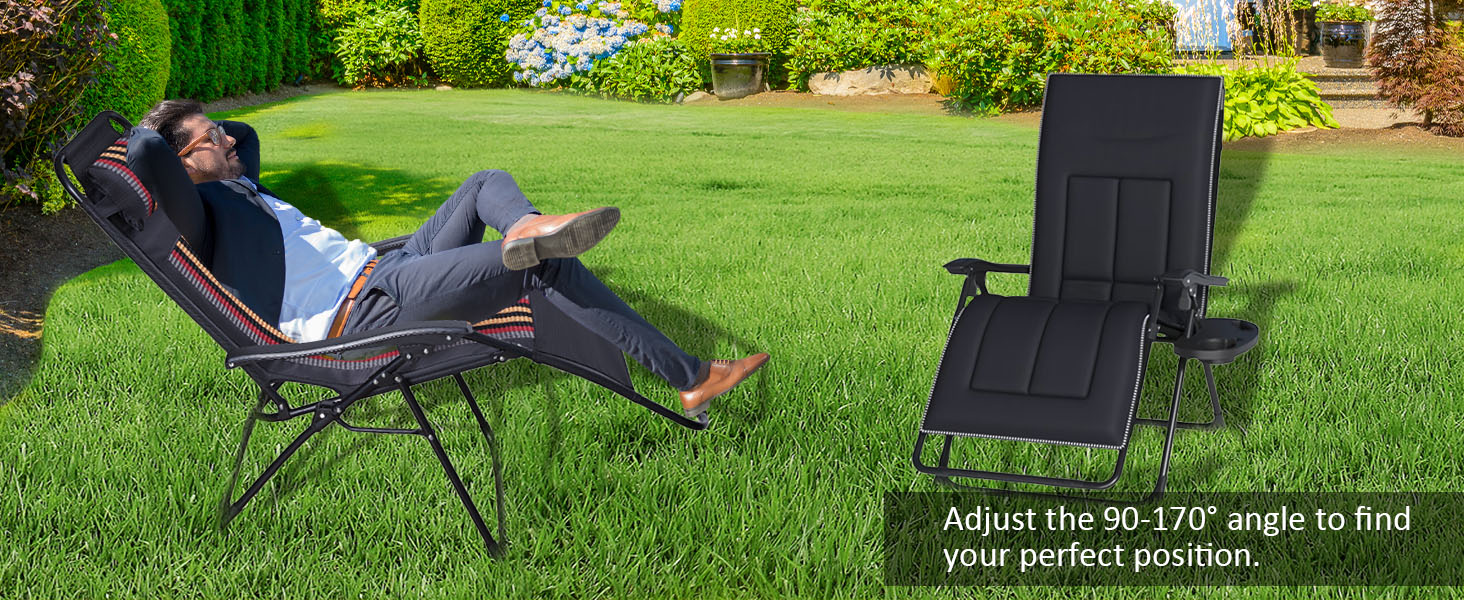 Розкішне ліжко для відпочинку в саду, широке (72 см), з підстаканником та подушкою для саду, балкону, тераси