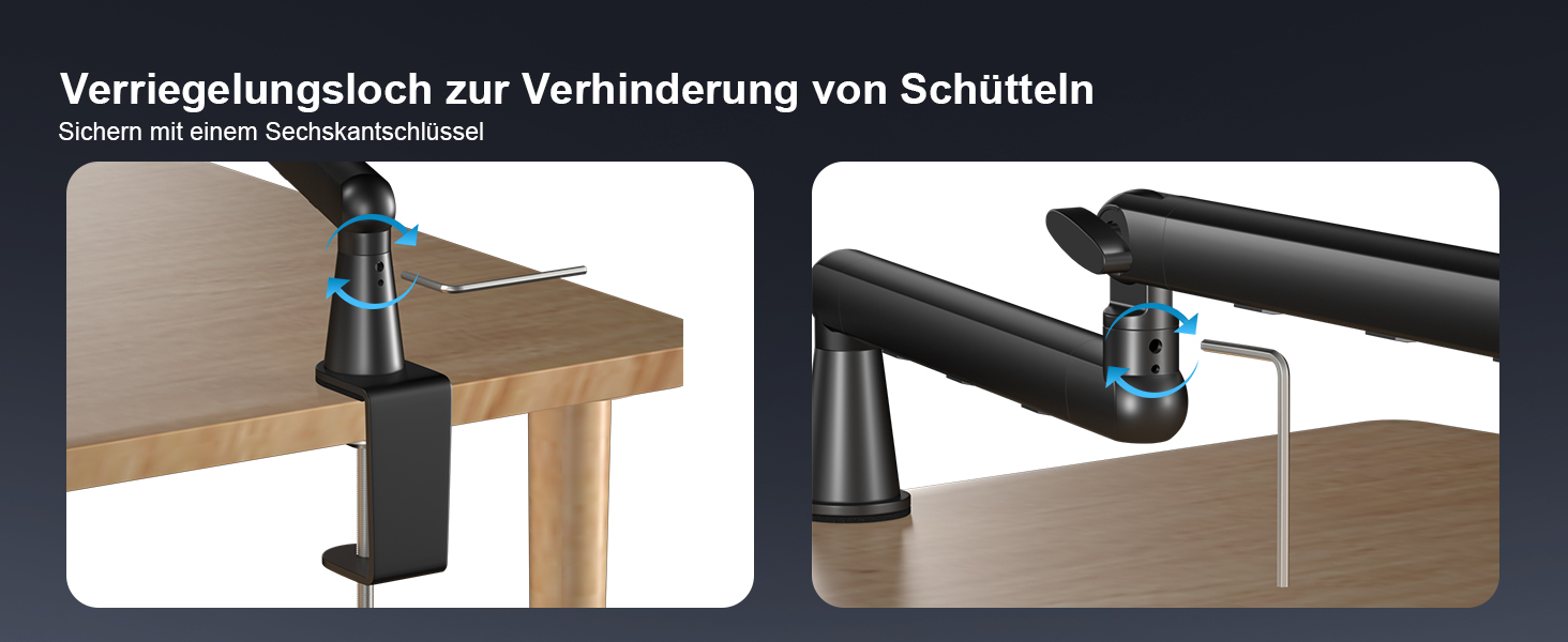 Мікрофонний стійкий тримач Aokeo AK-55 для столу, низькопрофільний, регульований, сумісний з Aokeo Yeti, Snowball iCE, HyperX QuadCast, SoloCast, Elgato Wave (Чорний)