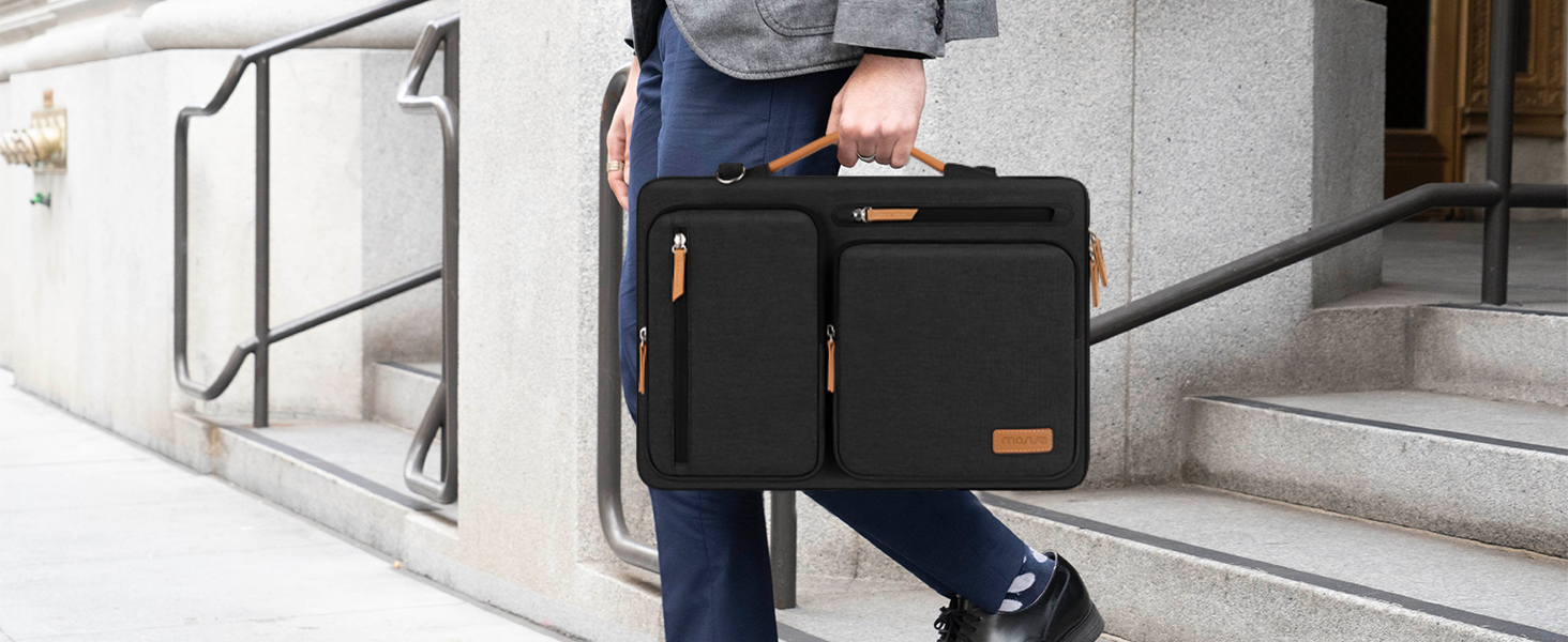 Чохол-сумка для ноутбука MOSISO 16 дюймів 360° захисний, для MacBook Pro M1 M2 M3 M4 M5, Lenovo, HP, чорний