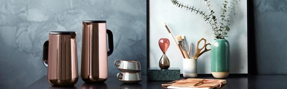 Термокружка WMF Impulse 350 мл, коричнева: автоматичний клапан, отвір 360°, зберігає тепло 8 год, холод 12 год