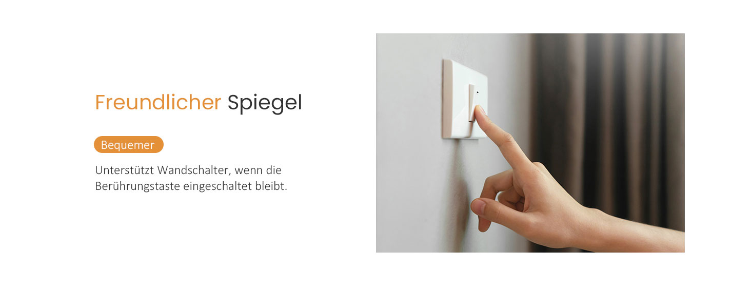 Дзеркало для ванної кімнати EMKE з підсвічуванням 50x60 см, антизапарник, холодний білий, диммер, сенсорне управління, функція пам'яті, автоматичне вимкнення через 3 години, IP44, енергозберігаюче, 60L x 50B см