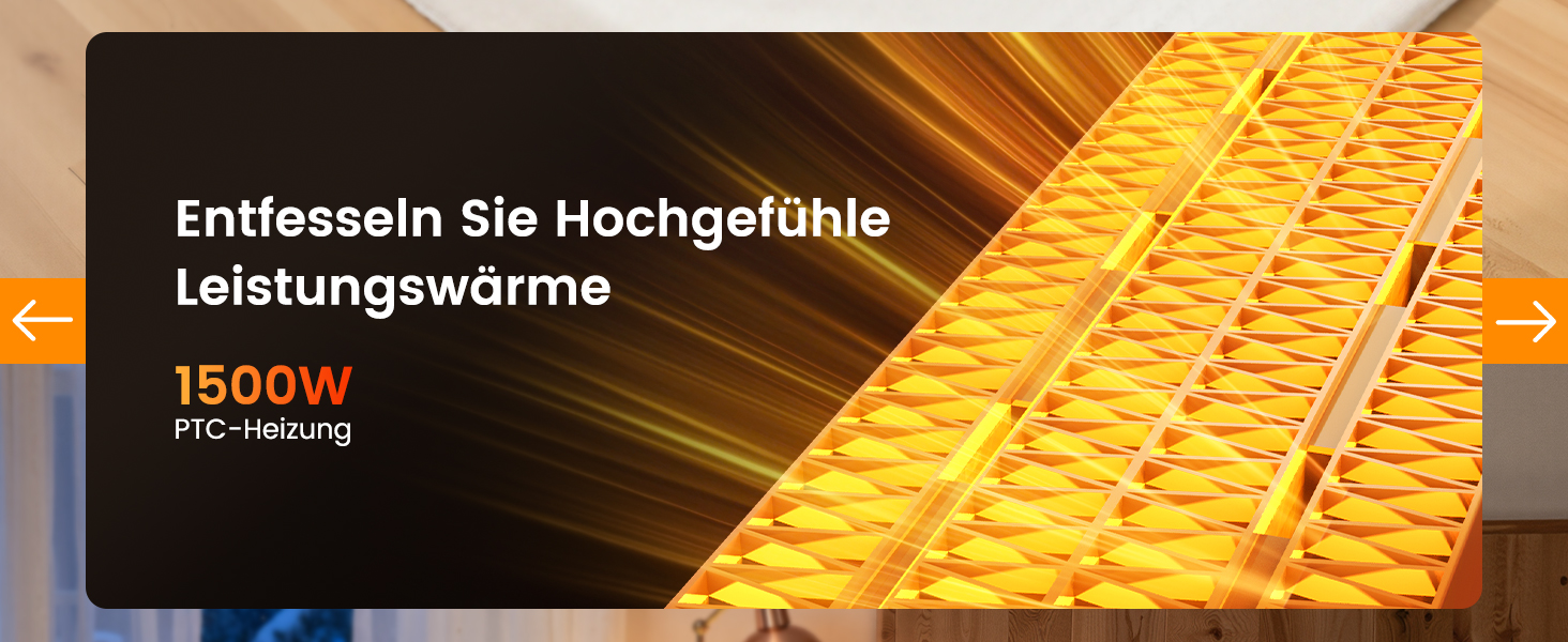 Електричний обігрівач PTC 2000W з керамічним нагрівачем, тихий, з термостатом та пультом дистанційного керування, ECO режим, 70° осциляція, 12h таймер, захист від перегріву та перекидання, чорний, 1 шт.