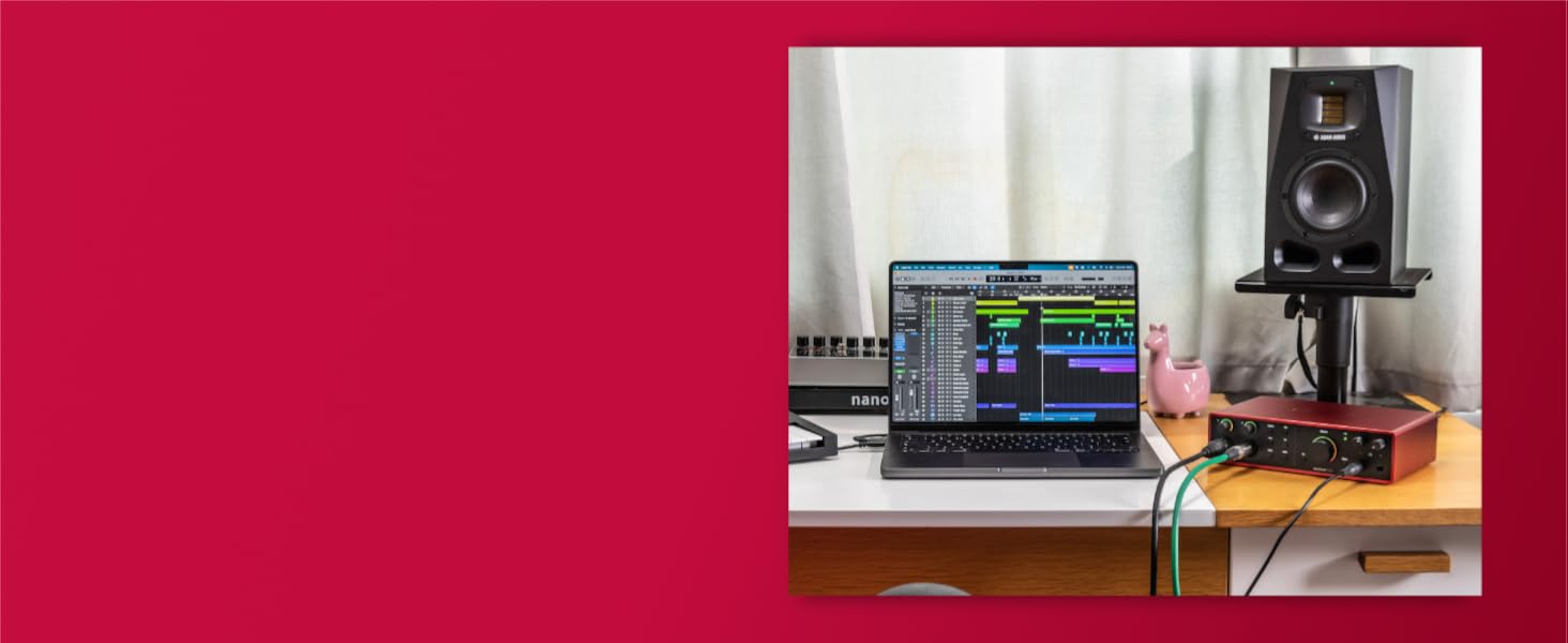 Focusrite Scarlett 4i4 4-го покоління USB Аудіоінтерфейс для гітаристів, вокалістів та музикантів (16 входів/16 виходів) - HiFi студійна якість