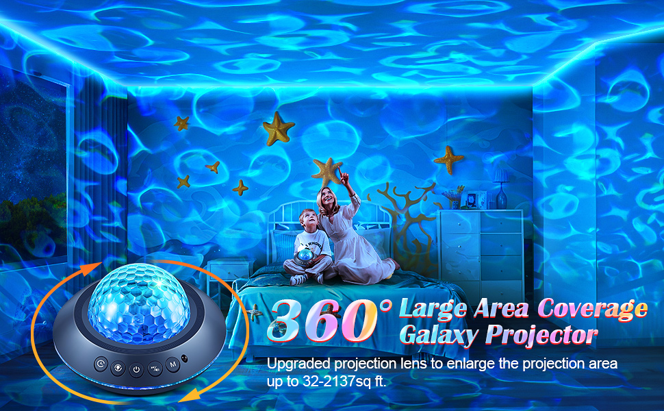 Проектор зоряного неба Sternenhimmel з Bluetooth, нічник для дітей та жінок, 300 режимів, лампа північного сяйва, декор кімнати (Ліловий)