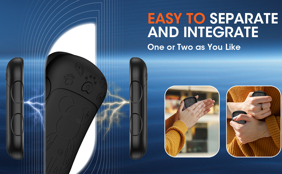 Електричні нагрівачі для рук 2 шт. 6000 mAh, перезаряджувані, для кемпінгу, на вулиці, подарунок для чоловіків, жінок, дітей (рожевий)